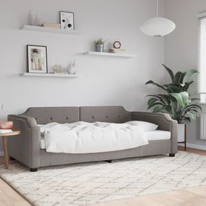 vidaXL Slaapbank 80x200 cm stof taupe