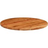 vidaXL Tafelblad rond Ø 80x2,5 cm massief acaciahout