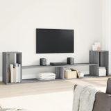 vidaXL Tv-meubelen 2 st 100x30x50 cm bewerkt hout grijs sonoma eiken