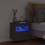 vidaXL Tv-wandmeubel met LED-verlichting 40x30x40 cm zwart