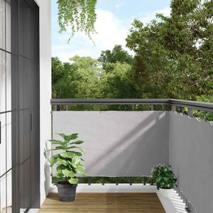 vidaXL - Balkonscherm - 700x75 - cm - PVC - grijs