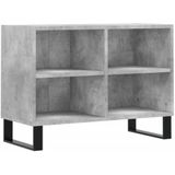 vidaXL Tv-meubel 69,5x30x50 cm bewerkt hout betongrijs
