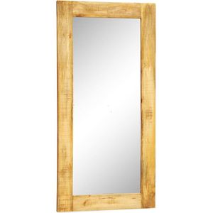 vidaXL Wandspiegel in massief houten frame 120x60 cm