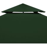 VidaXL Vervangend Tentdoek Prieel 310 g/m² 3x3 m Groen