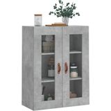 vidaXL Wandkast 69,5x34x90 cm betongrijs