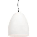 vidaXL Hanglamp industrieel rond 25 W E27 42 cm wit