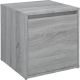 vidaXL-Opbergbox-met-lade-40,5x40x40-cm-bewerkt-hout-grijs-sonoma-eik
