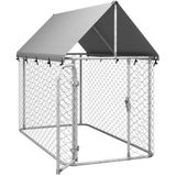 vidaXL Hondenkennel voor buiten met dak 200x100x150 cm