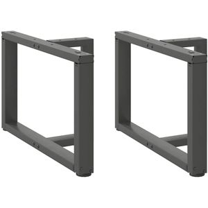 vidaXL - Salontafelpoten - 2 - st - T-vormigx25x(42) - cm - staal - antraciet