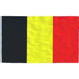 vidaXL Vlag met vlaggenmast België 6,23 m aluminium