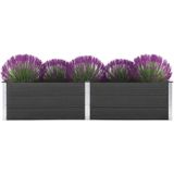 vidaXL Plantenbak verhoogd 250x100x54 cm HKC grijs