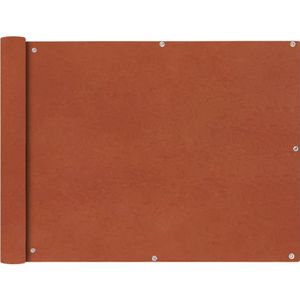 vidaXL Balkonscherm Oxford textiel 90x400 cm terracotta