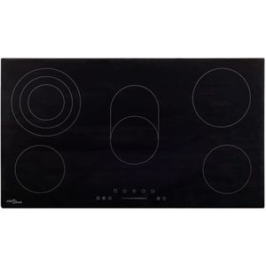 Keramische kookplaat 5 kookzones aanraakbediening 8500 W 77 cm