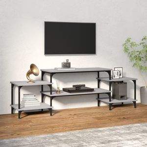 VidaXL Tv-meubel 157x35x52 cm - Bewerkt Hout - Grijs Sonoma Eikenkleurig