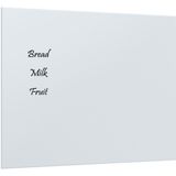 vidaXL Magneetbord voor aan de wand 50x40 cm gehard glas wit