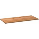 vidaXL Tafelblad rechthoekig 180x80x4,2cm massief eikenhout lichtbruin