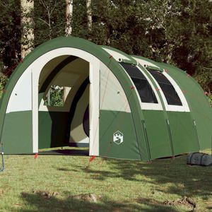 vidaXL Tent 4-persoons 483x340x193 cm 185T taft groen