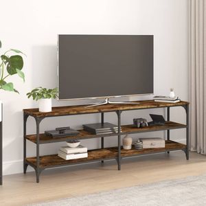 vidaXL-Tv-meubel-140x30x50-cm-bewerkt-hout-gerookt-eikenkleurig