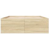 vidaXL Bedframe bewerkt hout sonoma eikenkleurig 120x200 cm
