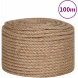 vidaXL Touw 100% jute 14 mm 100 m