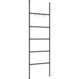 vidaXL Handdoekenrek ladder met 5 lagen 58x175 cm ijzer zwart