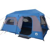 vidaXL Tent 9-persoons waterdicht blauw