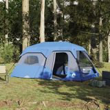 vidaXL Tent 9-persoons waterdicht blauw