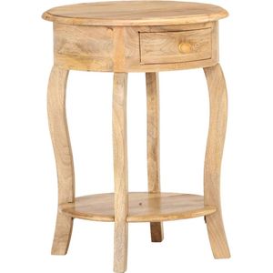 vidaXL Bijzettafel 37x37x61 cm massief mangohout