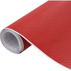vidaXL 2 st Autofolie 4D 100x150 cm + 50x150 cm rood