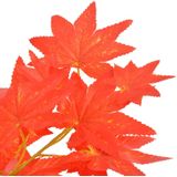 Kunstplant - Esdoorn - Bruin en Rood - Kunststof en Polyester - Hoogte 120 cm