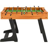 VidaXL Voetbaltafel Inklapbaar 121x61x80 cm Lichtbruin