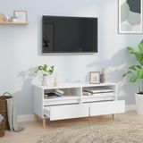 VidaXL TV-meubel 100x34,5x44,5 cm - Bewerkt Hout Wit