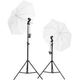 vidaXL Fotostudioset met verlichtingsset en achtergrond