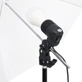 vidaXL Fotostudioset met verlichtingsset en achtergrond