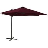 VidaXL-Zweefparasol-met-paal-en-LED-verlichting-300-cm-bordeauxrood