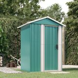 vidaXL-Tuinschuur-126x97,5x177-cm-gegalvaniseerd-staal-groen