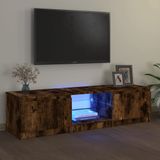 vidaXL-Tv-meubel-LED-verlichting-140x40x35,5-cm-gerookt-eikenkleurig