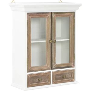 vidaXL Wandkast 49x22x59 cm bewerkt hout wit