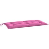 vidaXL Tuinbankkussens 2 st 100x50x7 cm stof roze