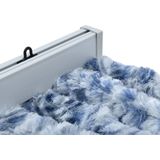 vidaXL-Vliegengordijn-56x185-cm-chenille-blauw,-wit-en-zilver