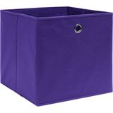 vidaXL Opbergboxen 4 st 32x32x32 cm stof paars