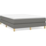 vidaXL-Boxspringframe-stof-donkergrijs-140x200-cm