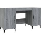 vidaXL Bureau 140x50x75 cm bewerkt hout grijs sonoma eikenkleurig