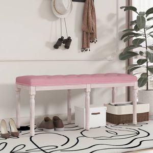 vidaXL-Bankje-110x40x49-cm-fluweel-roze