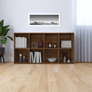 VidaXL-Boekenkast-66x30x130-cm-bewerkt-hout-bruin-eikenkleur