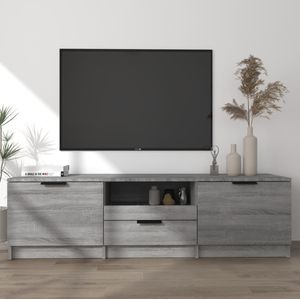 vidaXL-Tv-meubel-140x35x40-cm-bewerkt-hout-grijs-sonoma-eikenkleurig