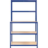 VidaXL-Werktafel-5-laags-met-schappen-staal-en-bewerkt-hout-blauw