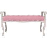 vidaXL Bankje 110x45x60 cm fluweel roze