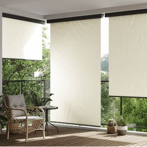 vidaXL Balkonscherm 175x250 cm crèmekleurig