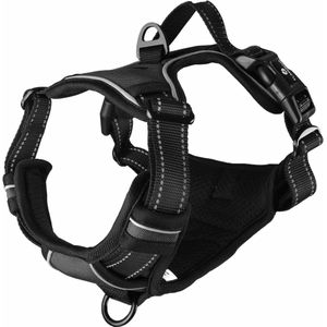 FLAMINGO Hondentuig Balou M 50-65 cm 25 mm zwart